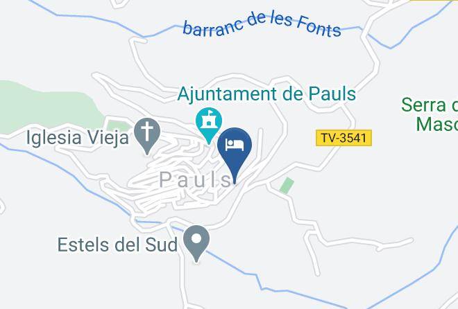 Alberg Dels Ports Map