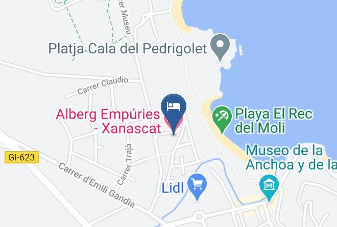 Girona - Alberg Empuries Xanascat Maps