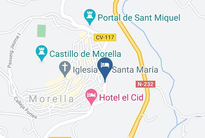 Castellon - Alberg Francesc De Vinatea Morella Maps