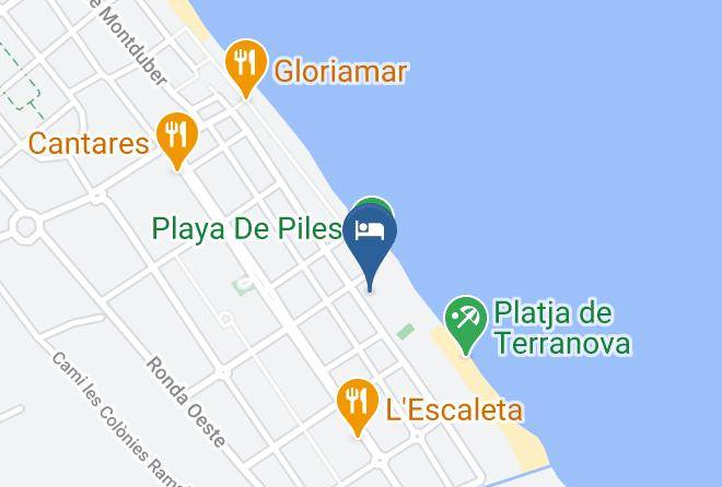 Valencia - Alberg Juvenil Mar I Vent Piles Maps