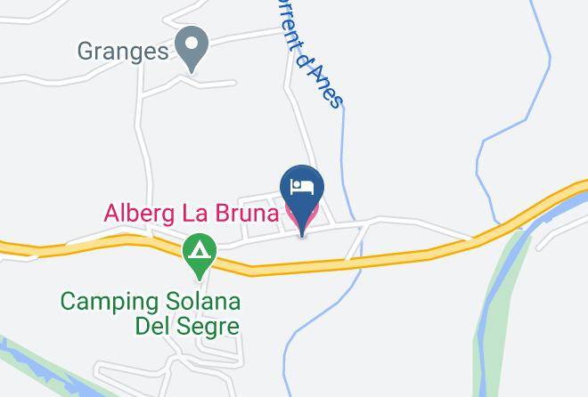 Lleida - Alberg La Bruna Maps