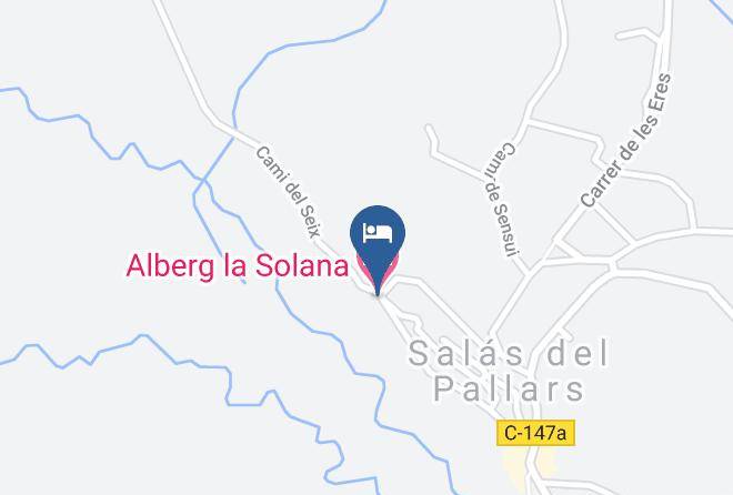 Alberg La Solana Map
