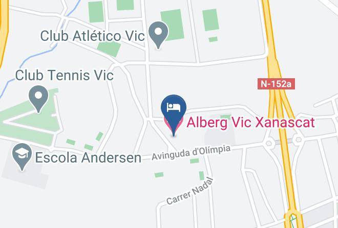Barcelona - Alberg Vic Xanascat Maps