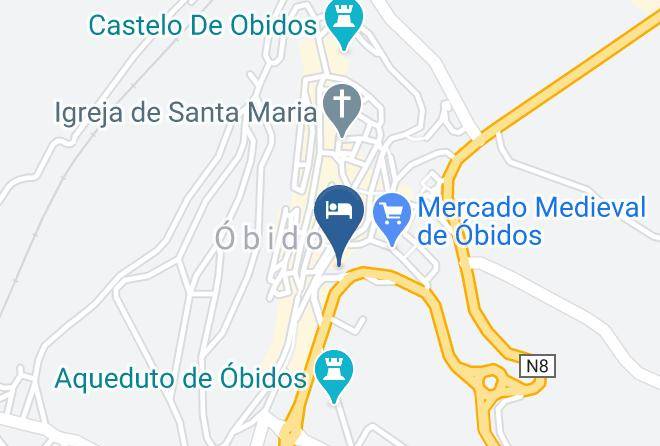 Albergaria Josefa D'obidos Map