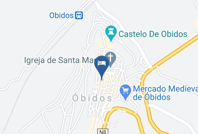 Obidos - Hotel Rainha Santa Isabel Maps
