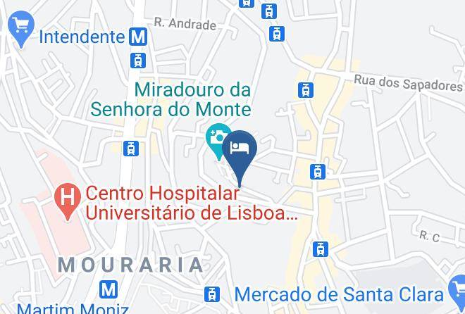 Lisbon - Albergaria Senhora Do Monte Maps