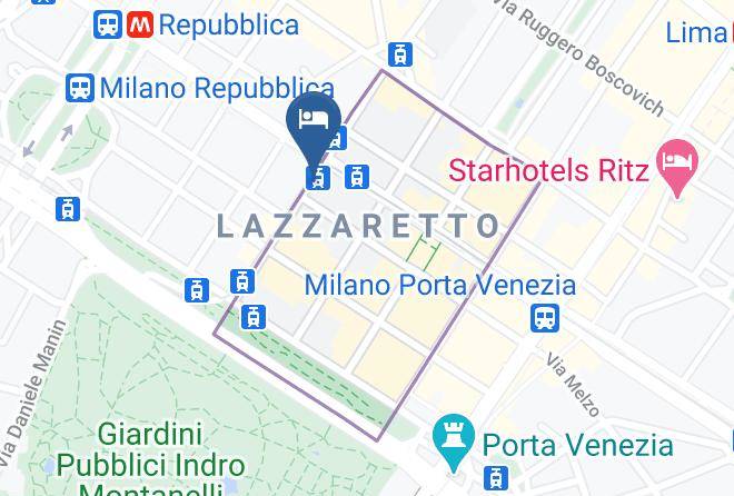 Milan - Alberghi Hotel Merano Maps