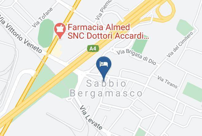 Bergamo - Albergo 3 Tigli Maps
