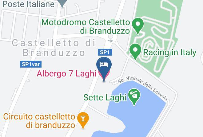 Pavia - Albergo 7 Laghi Maps