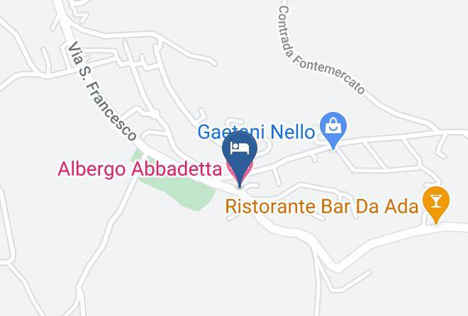 Ascoli Piceno - Albergo Abbadetta Maps