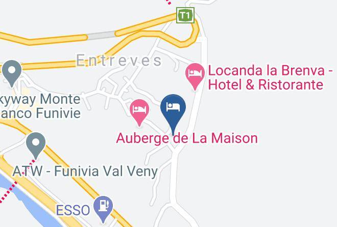 Aosta - Albergo Aiguille Noire Maps