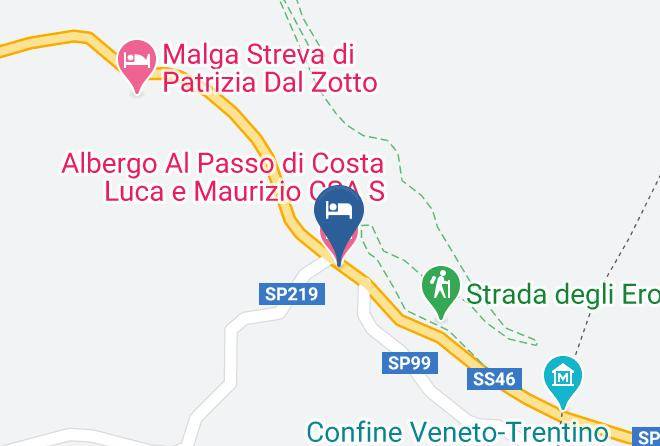 Trento - Albergo Al Passo Di Costa Luca E Maurizio C S A S Maps