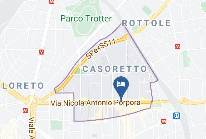 Milan - Albergo Alba Maps