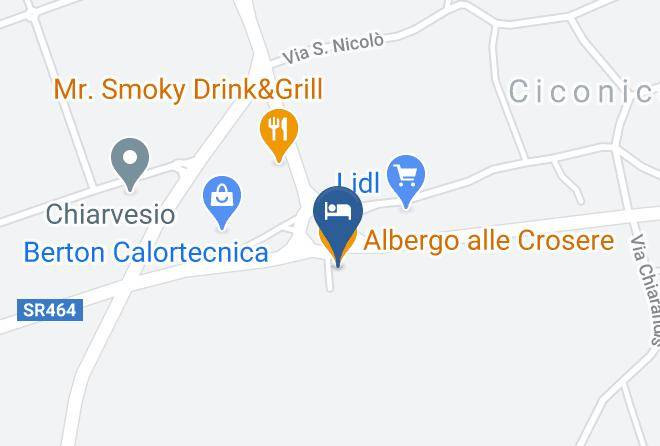 Udine - Albergo Alle Crosere Maps