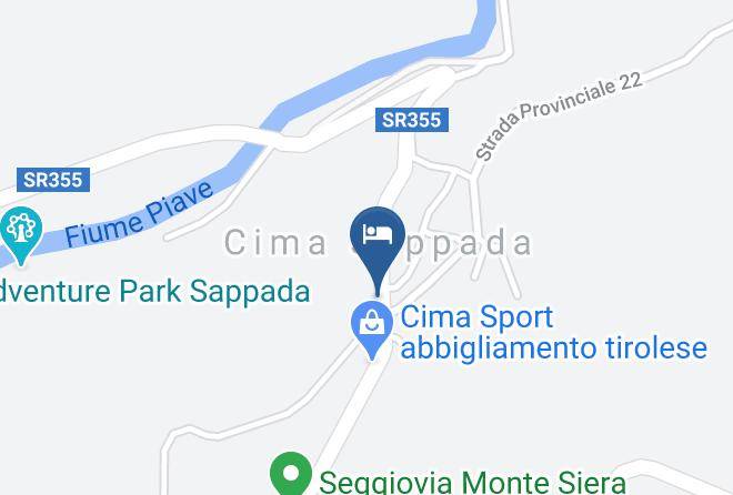 Udine - Albergo Alle Sorgenti Del Piave Maps