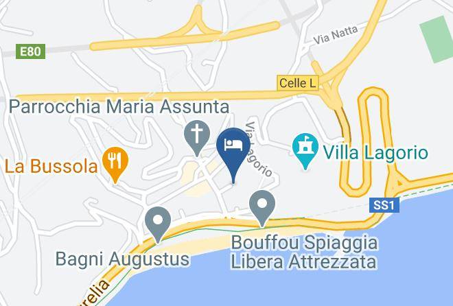 Albergo Ancora Mapa
 - Liguria - Savona