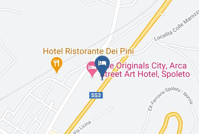 Perugia - Albergo Arca Maps