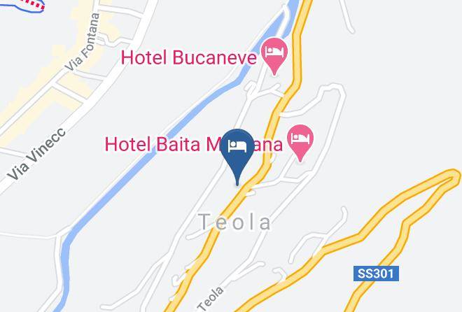 Sondrio - Albergo Baita Betulla Maps
