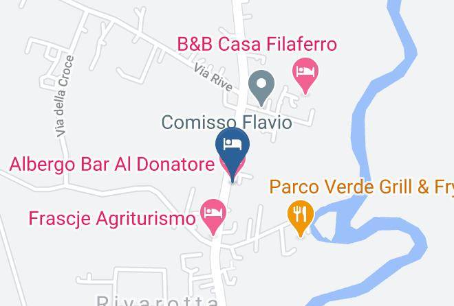 Udine - Albergo Bar Al Donatore Maps