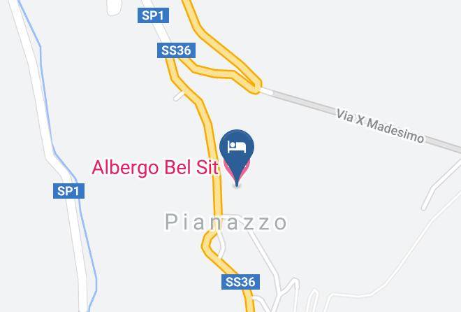 Sondrio - Albergo Bel Sit Maps