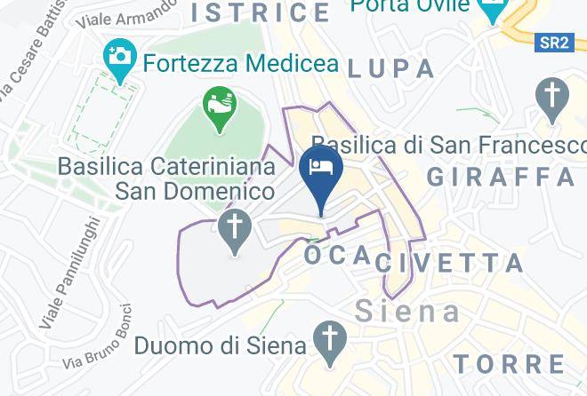 Siena - Albergo Bernini Maps