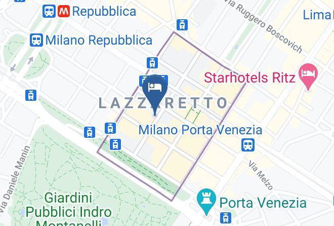 Milan - Albergo Bussentina Due Maps