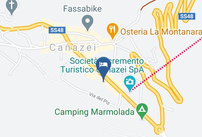 Trento - Albergo Canazei Maps