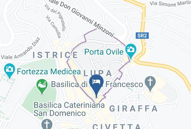 Siena - Albergo Cannon D'oro Maps