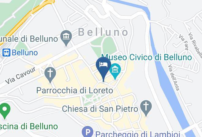 Belluno - Albergo Cappello Maps