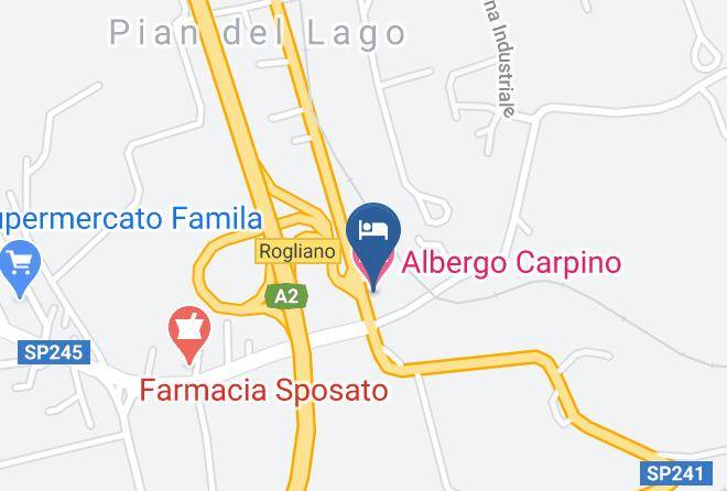 Cosenza - Albergo Carpino Maps