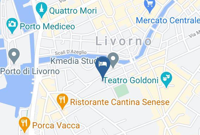 Leghorn - Albergo Cavour Livorno Maps