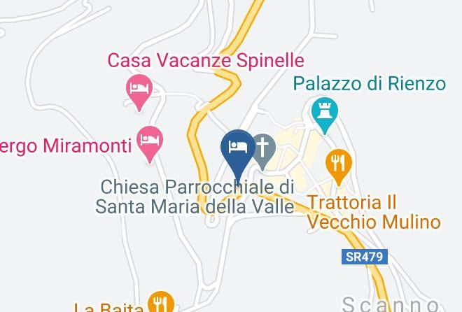 L Aquila - Albergo Centrale Scanno Maps