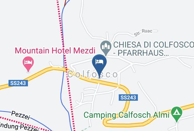 Bolzano - Albergo Ciasa Soreghina Maps