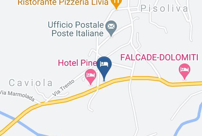 Belluno - Albergo Cime D'auta Maps