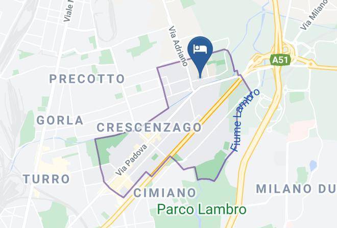 Milan - Albergo Convertini Maps