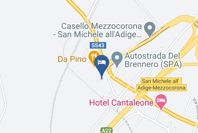 Trento - Albergo Cristofori Maps