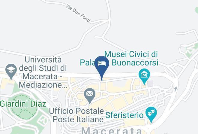 Macerata - Albergo Da Rosa Maps