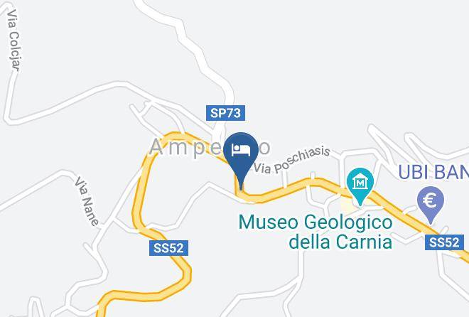 Udine - Albergo Dal Cortesan Maps