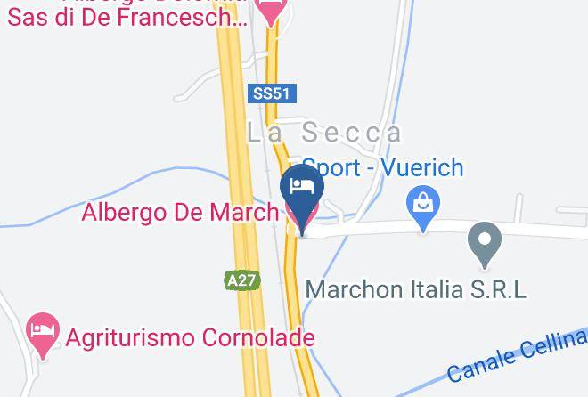 Belluno - Albergo De March Maps