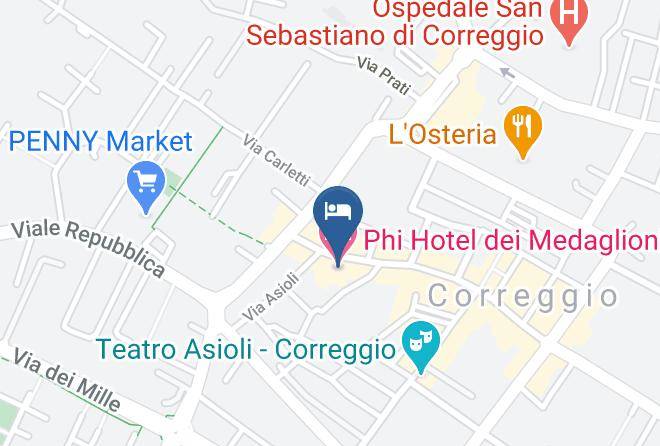 Reggio Emilia - Phi Hotel Dei Medaglioni Maps