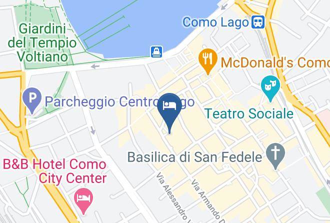 Como - Albergo Del Duca Maps