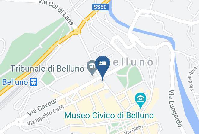 Belluno - Albergo Delle Alpi Maps