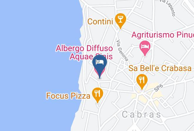 Oristano - Albergo Diffuso Aquae Sinis Maps