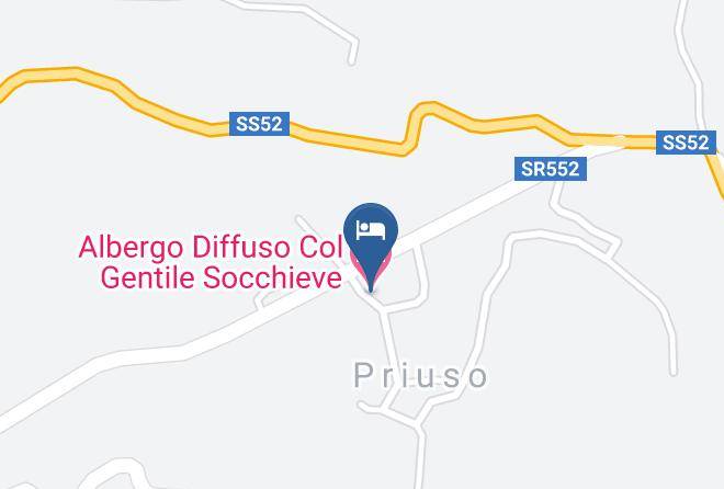 Udine - Albergo Diffuso Col Gentile Socchieve Maps