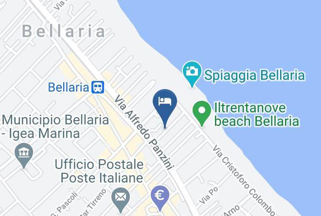Rimini - Albergo Donatella Maps