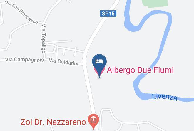 Pordenone - Albergo Due Fiumi Maps
