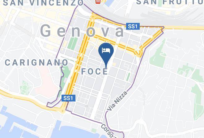 Genoa - Albergo Fieramare Maps
