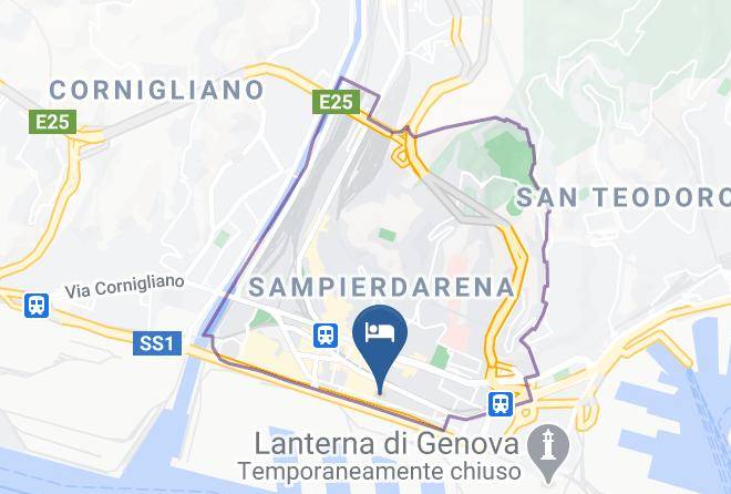 Genoa - Albergo Fiorita Maps