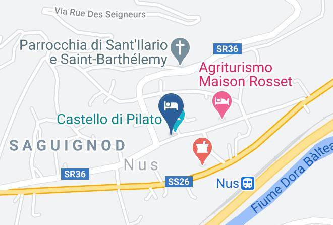 Aosta - Albergo Florian Maps