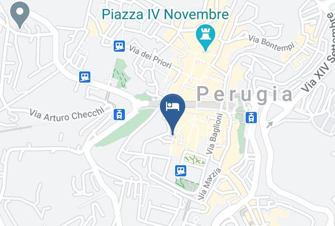Perugia - Albergo Fortuna Maps